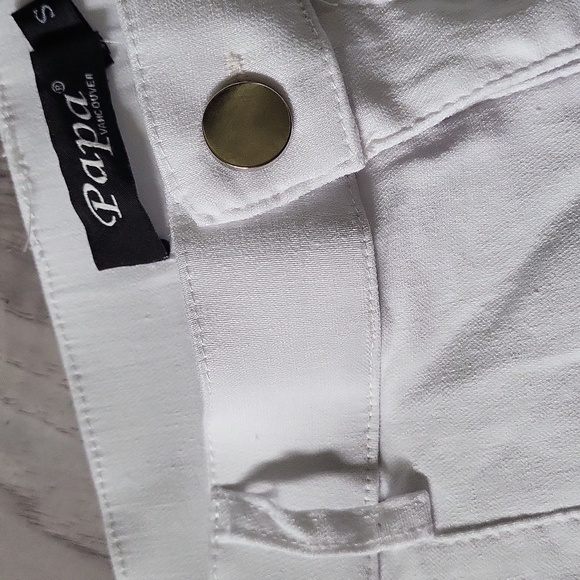 Papa Vancouver white cotton stretch bermuda shorts! - Picture 4 of 6